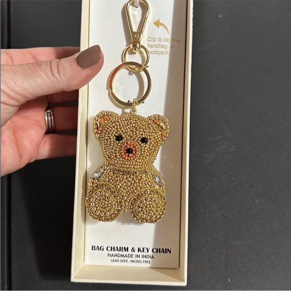 Haute Hippie Gold Bear Bag Charm - Picture 3 of 3